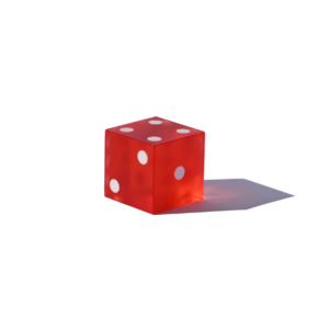 23mm Dice – Frosted – Sharp edge