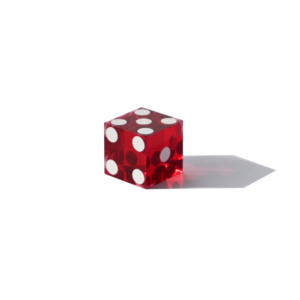 19mm Dice - Darkred - Sharp edge