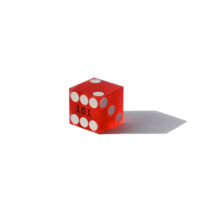 19mm Dice - Frosted - Sharp edge